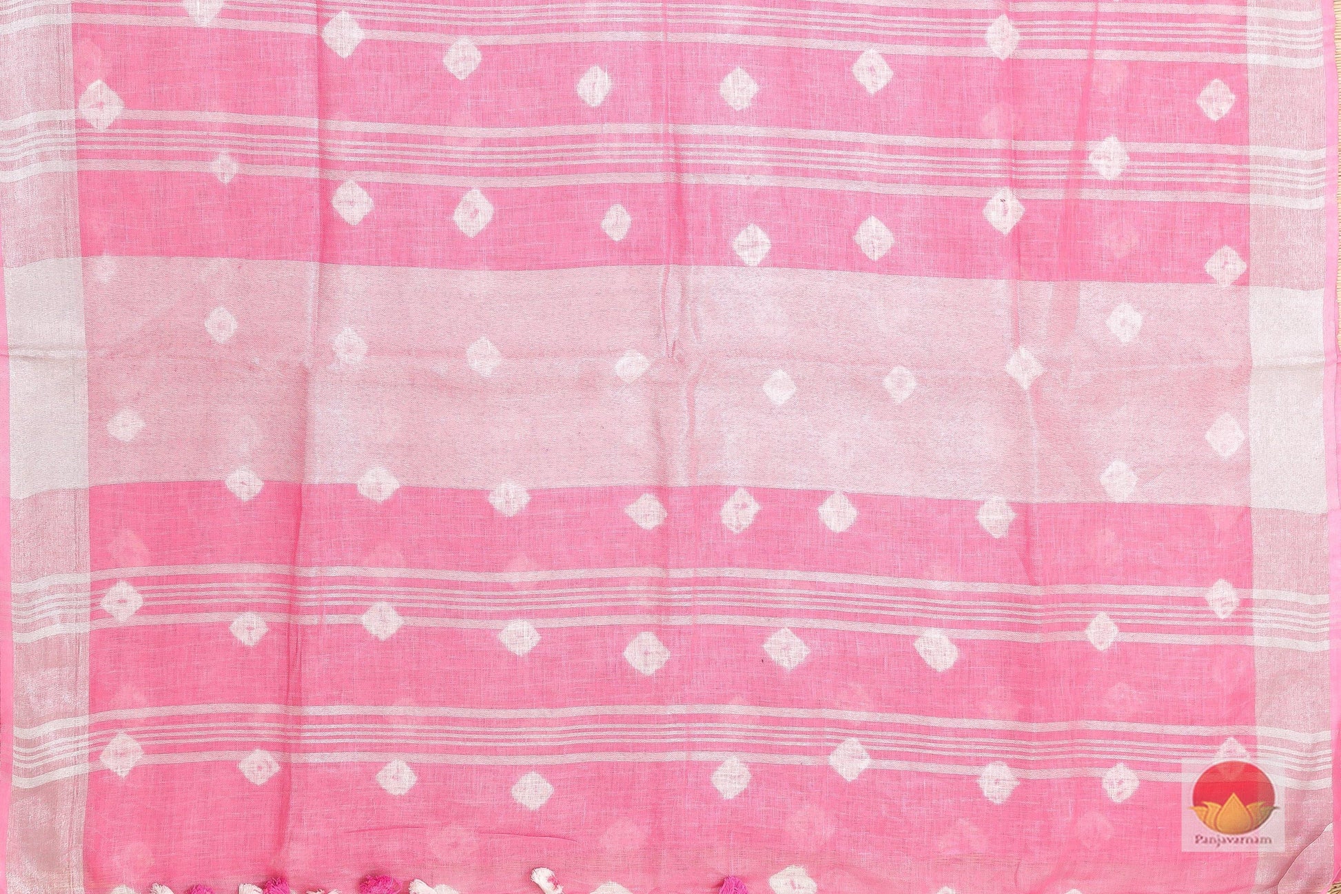 Shibori Handwoven Linen Saree - PL 229 Archives - Linen Sari - Panjavarnam