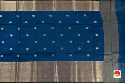 Banarasi Silk Cotton Saree - Handwoven - Antique Zari - PSC 1148 - Silk Cotton - Panjavarnam