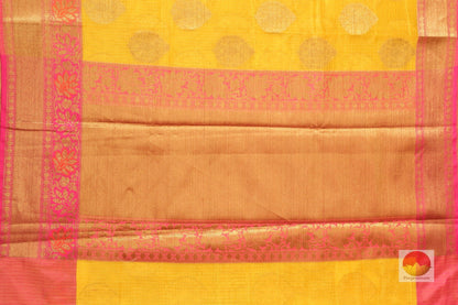 Handwoven Banarasi Silk Cotton Saree - PSC 326 - Silk Cotton - Panjavarnam