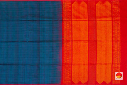 Handwoven Kanchi Silk Cotton Saree - KSC 1047 - Silk Cotton - Panjavarnam