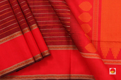 Silk Cotton Saree - Veldhari - Handwoven Kanchi Silk - KSC 321 - Silk Cotton - Panjavarnam