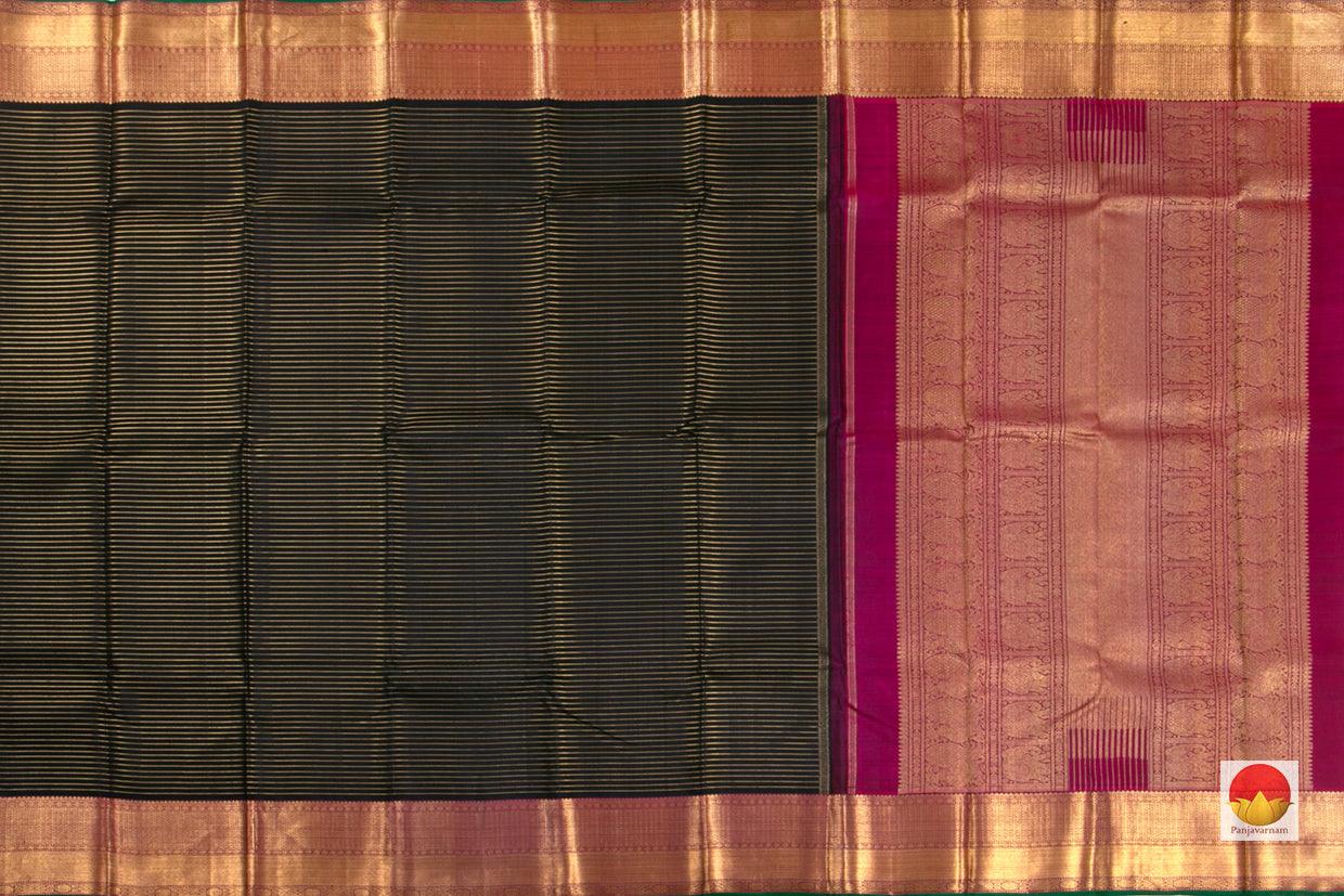 Body, border and pallu details of kanchipuram pure silk saree