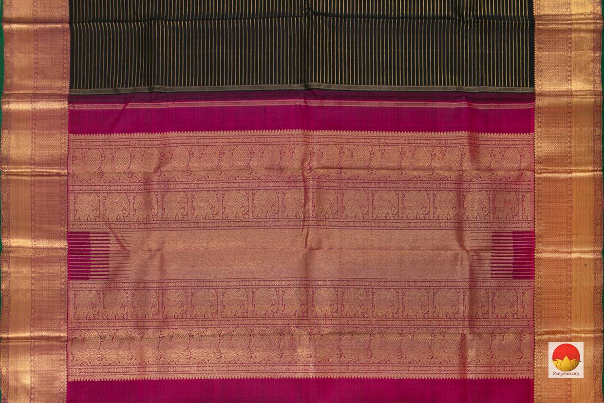 pallu details of kanchipuram pure silk saree