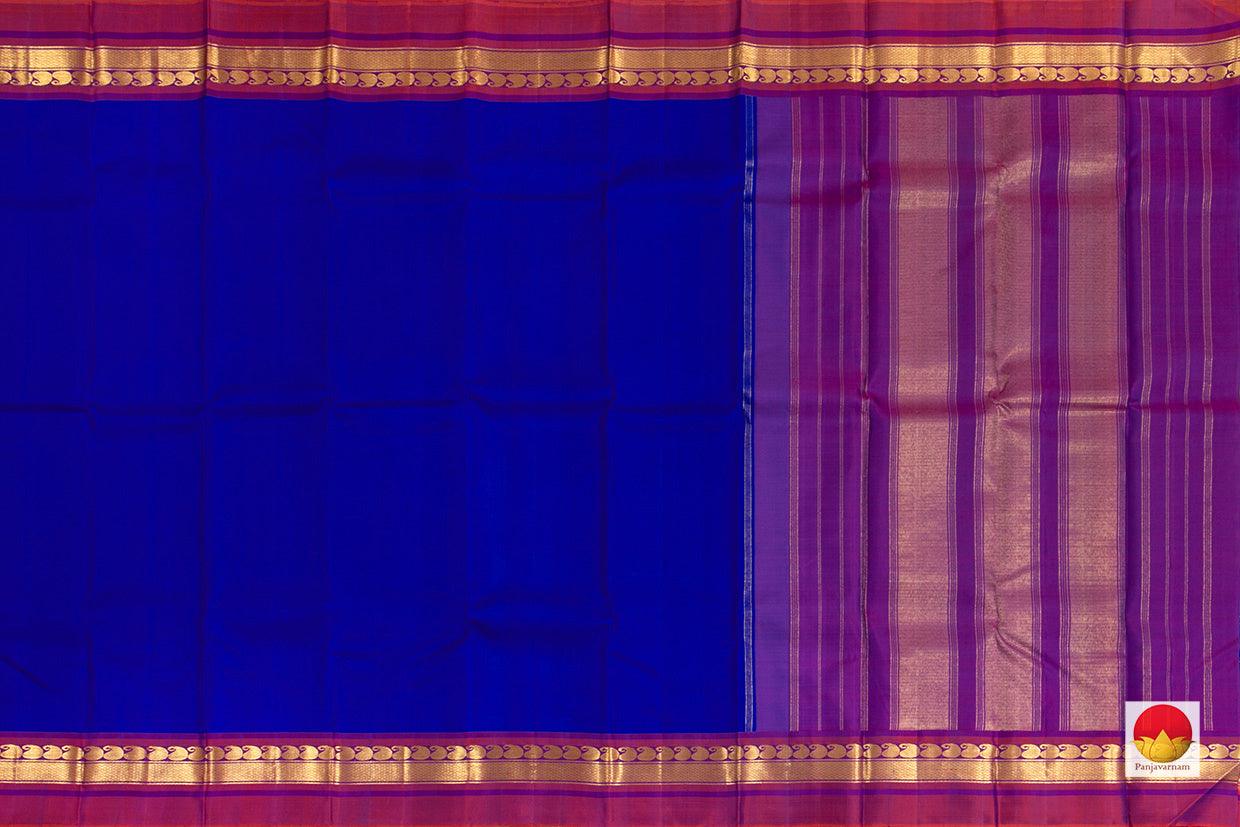 Kanchipuram Silk Saree - Handwoven Pure Silk - Pure Zari - PV J 688 - Silk Sari - Panjavarnam