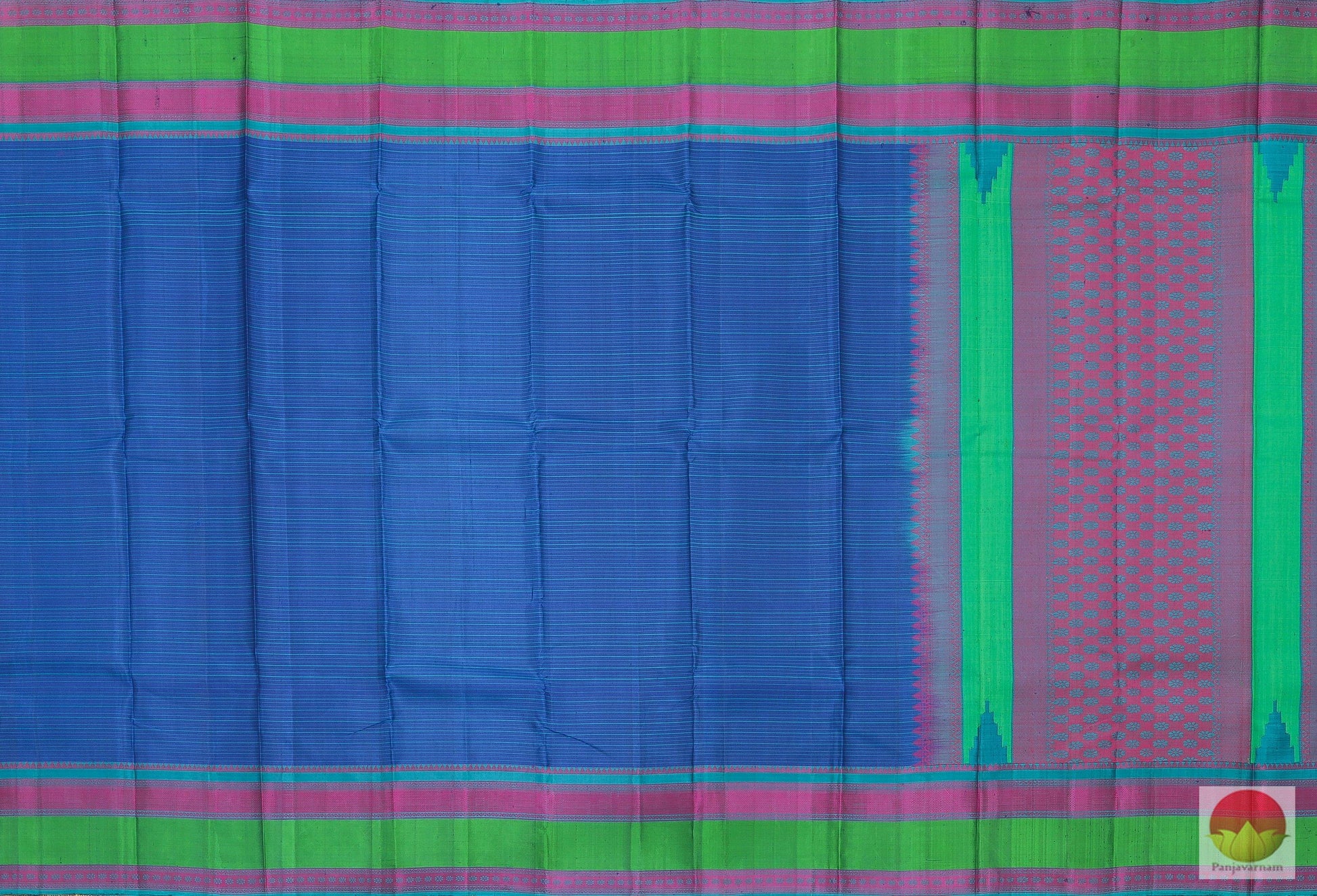 Silk Thread Border - Handwoven Pure Silk Kanjivaram - No Zari - PV NZ 46860 Archives - Silk Sari - Panjavarnam
