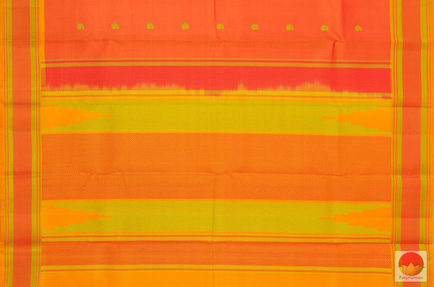 Silk Thread Border - Handwoven Pure Silk Kanjivaram Saree - No Zari - PV BK NZ 21300 Archives - Silk Sari - Panjavarnam