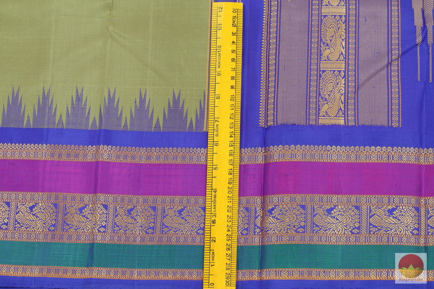 Silk Thread Border - Handwoven Pure Silk Kanjivaram Saree - No Zari - PV NZ 44720 Archives - Silk Sari - Panjavarnam