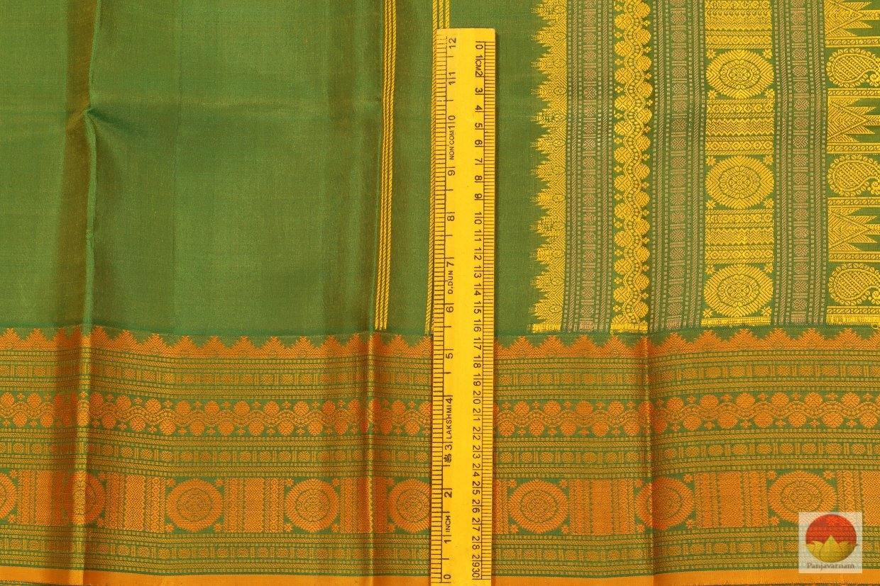 Silk Thread Border - Handwoven Pure SIlk Kanjivaram Saree - No Zari - PV NZ 4483 Archives - Silk Sari - Panjavarnam
