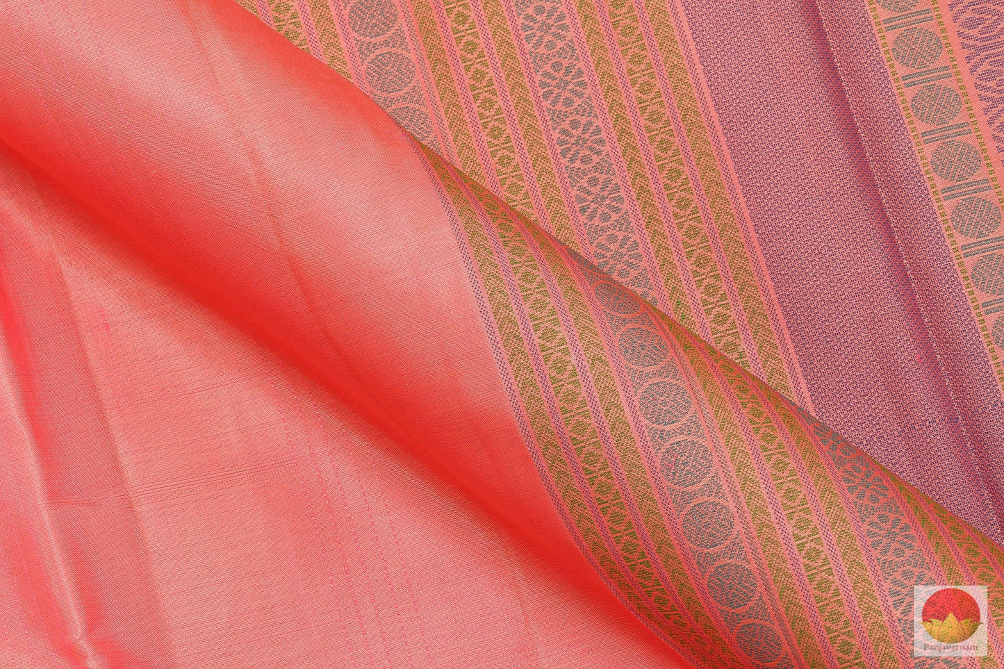 Silk Thread Border - Handwoven Pure Silk Kanjivaram Saree - No Zari - PV NZ 46771 Archives - Silk Sari - Panjavarnam
