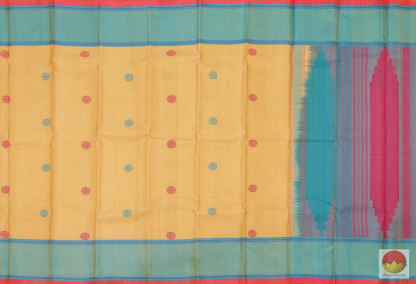 Silk Thread Border - Handwoven Pure Silk Kanjivaram Saree - No Zari - PV NZ 46832 Archives - Silk Sari - Panjavarnam