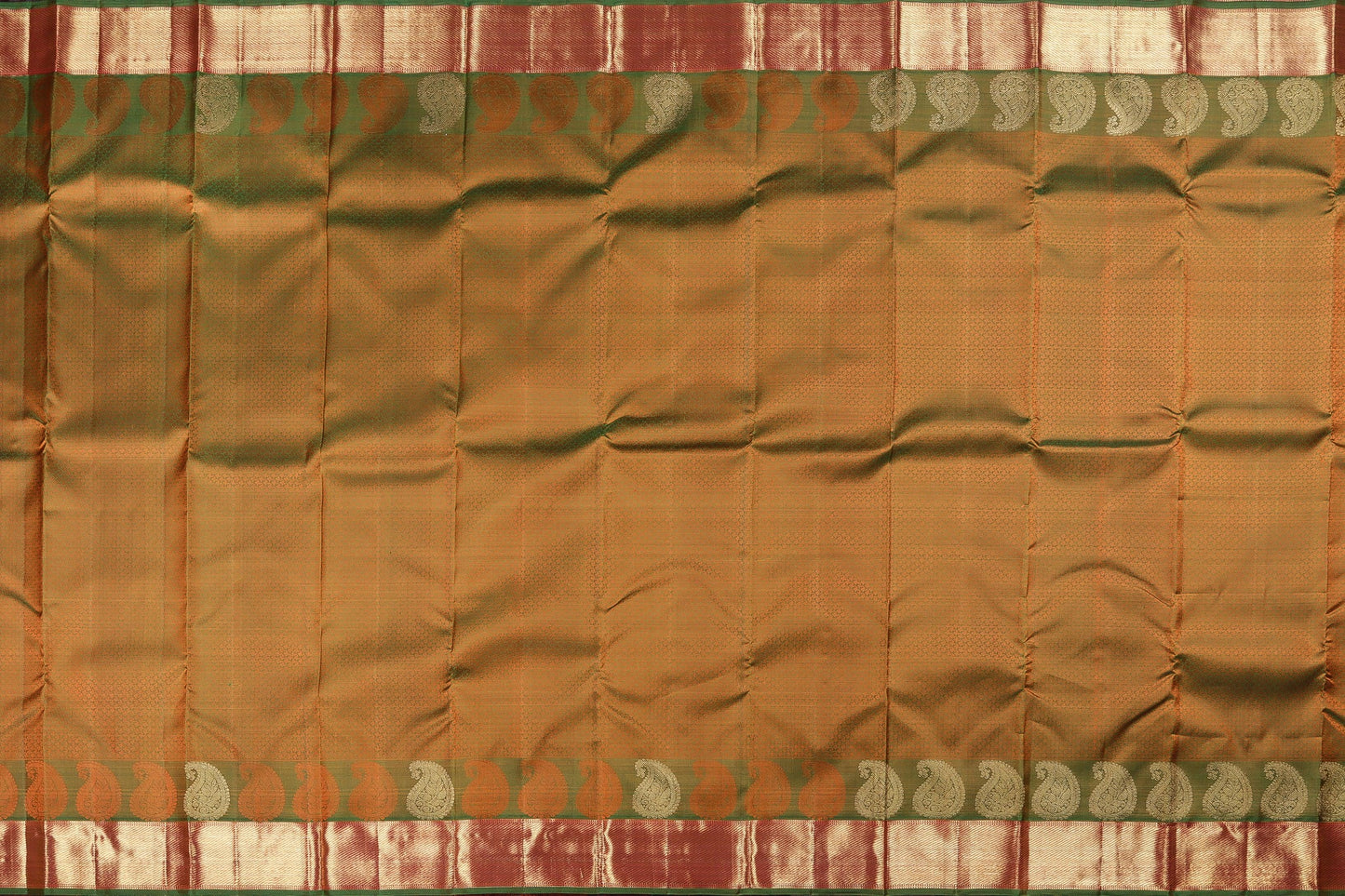 Silk Thread Work Handwoven Kanjivaram Pure Silk Saree - Pure Zari - PVA 0418 1327 - Silk Sari - Panjavarnam