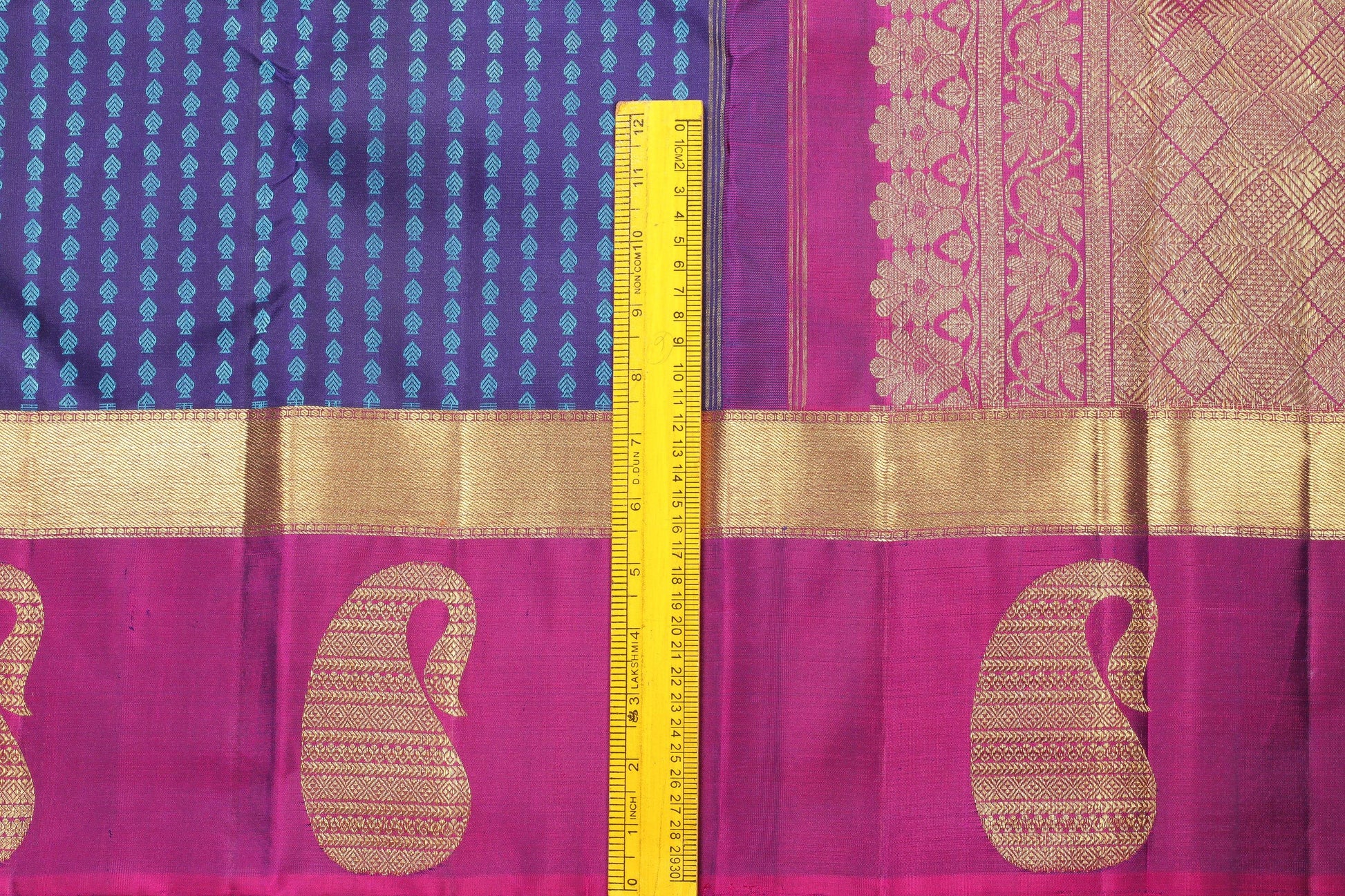 Silk Thread Work Handwoven Pure Silk Kanjivaram Saree - Pure Zari - PA 133 - Silk Sari - Panjavarnam