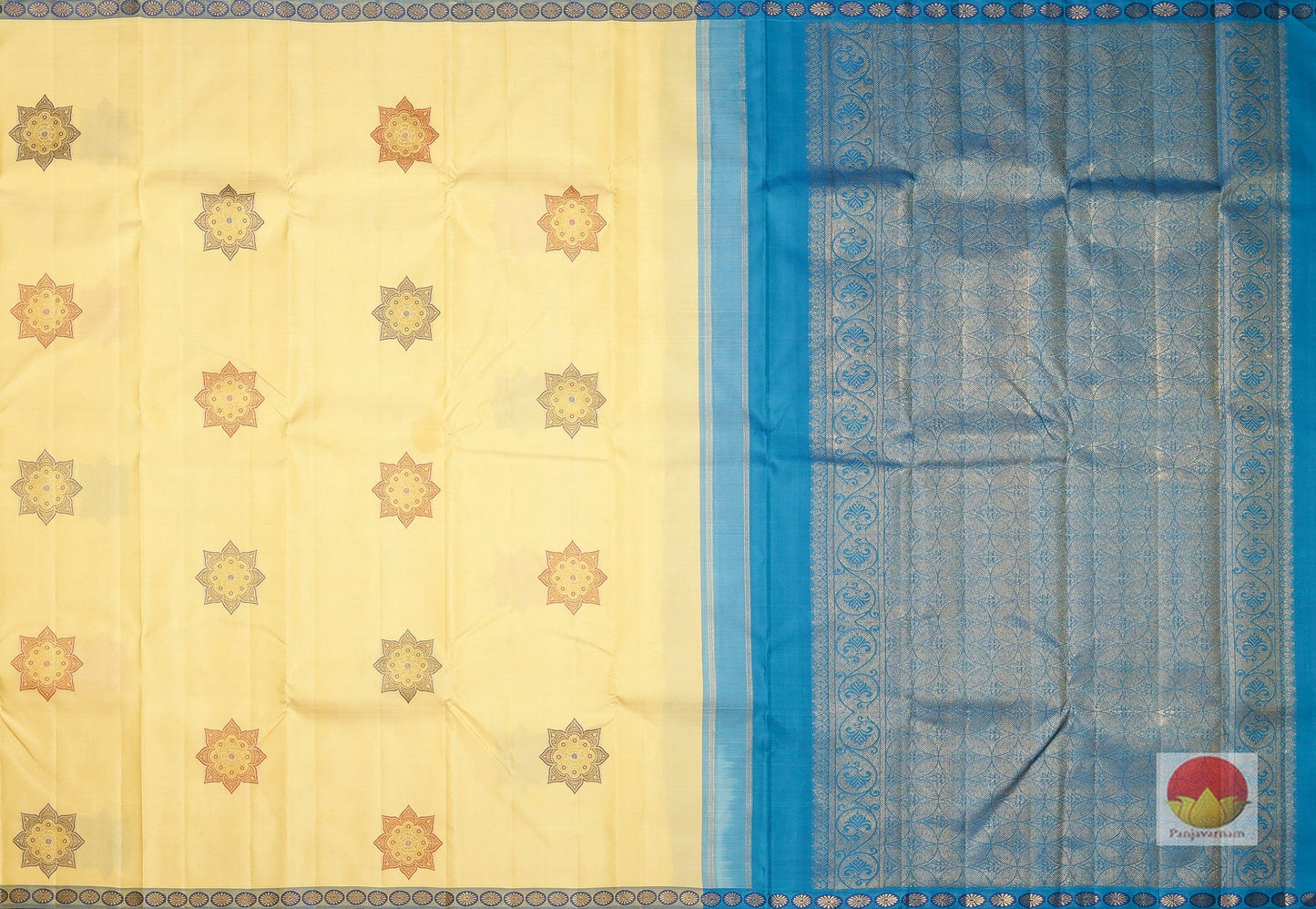 Silk Thread Work - Handwoven Pure Silk Kanjivaram Saree - Pure Zari - SVS 10508 Archives - Silk Sari - Panjavarnam