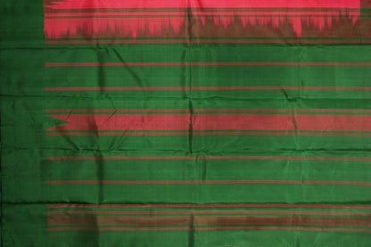 Temple Border Handwoven Kanjivaram Pure Silk Saree - No Zari - PVF 0218 1054 - Silk Sari - Panjavarnam