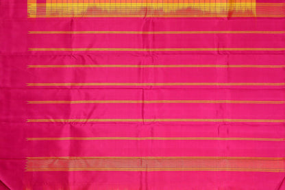 Temple Border Handwoven Kanjivaram Pure Silk Saree - PVA 0418 1228 - Silk Sari - Panjavarnam