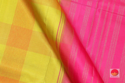 Temple Border - Handwoven Pure Silk Kanjivaram Saree - Pure Zari - PV G1660 - Archives - Silk Sari - Panjavarnam