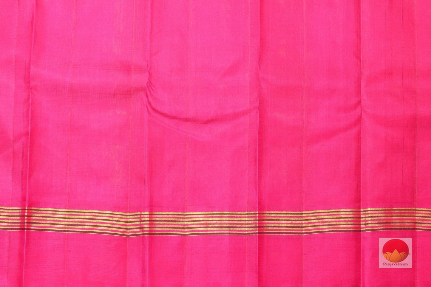 Temple Border - Handwoven Pure Silk Kanjivaram Saree - Pure Zari - PV G1660 - Archives - Silk Sari - Panjavarnam
