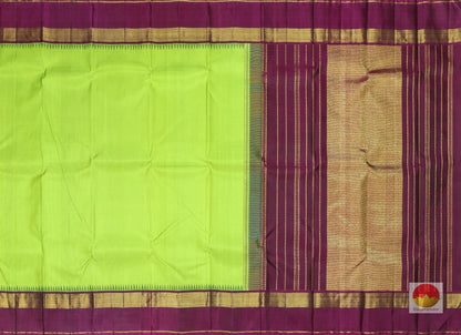 Temple Border Handwoven Pure Silk Kanjivaram Saree - Pure Zari - PV J6126 Archives - Silk Sari - Panjavarnam