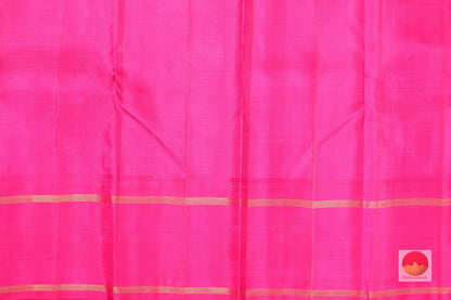 Temple Border Handwoven Pure Silk Kanjivaram Saree - Pure Zari - PV R3 Archives - Silk Sari - Panjavarnam