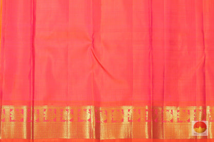 Temple Border - Handwoven Pure Silk Kanjivaram Saree - Pure Zari - PV SVS 10227 Archives - Silk Sari - Panjavarnam