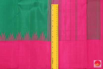 Temple Border Handwoven Pure Silk Kanjivaram Saree - PV G 2004 Archives - Silk Sari - Panjavarnam