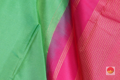 Temple Border Handwoven Pure Silk Kanjivaram Saree - PV S9 Archives - Silk Sari - Panjavarnam
