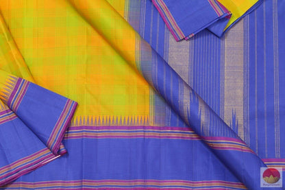 Temple Border - Kanchipuram Silk Saree - Handwoven Pure Silk - PV DS 142 - Archives - Silk Sari - Panjavarnam