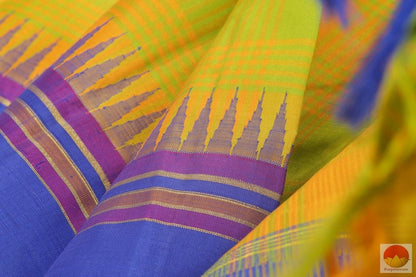 Temple Border - Kanchipuram Silk Saree - Handwoven Pure Silk - PV DS 142 - Archives - Silk Sari - Panjavarnam