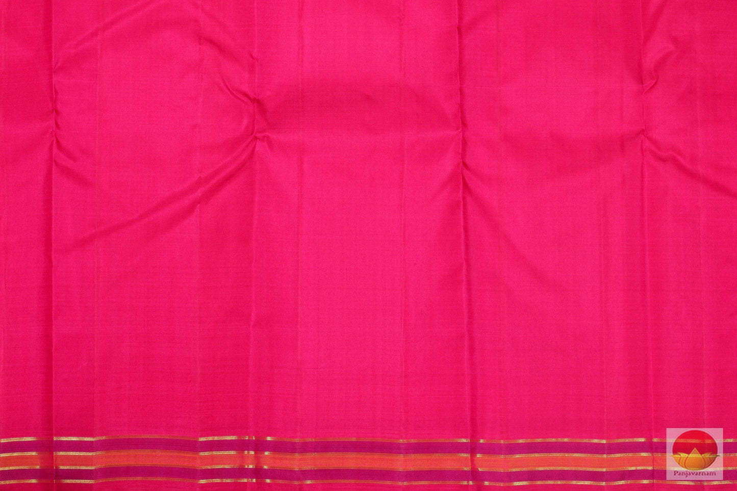 Temple Border - Traditional Design Handwoven Pure Silk Kanchipuram Saree - Half and Half - PV G 1921 S Archives - Silk Sari - Panjavarnam