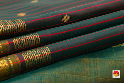 Thirubhuvanam Silk Saree - Handwoven Pure Silk - Pure Zari - PV ABI 46924 - Silk Sari - Panjavarnam