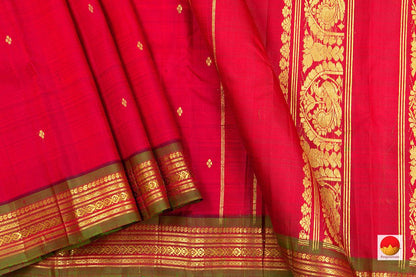 Thirubuvanam Silk Saree - Handwoven Pure Silk - Pure Zari - PV ABI 15512 - Silk Sari - Panjavarnam