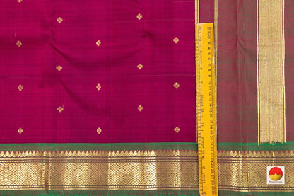 Thirubuvanam Silk Saree - Handwoven Pure Silk - Pure Zari - PV ABI 15515 - Silk Sari - Panjavarnam