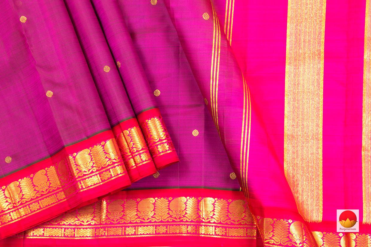 Thirubuvanam Silk Saree - Handwoven Pure Silk - Pure Zari - PV ABI 15516 - Silk Sari - Panjavarnam