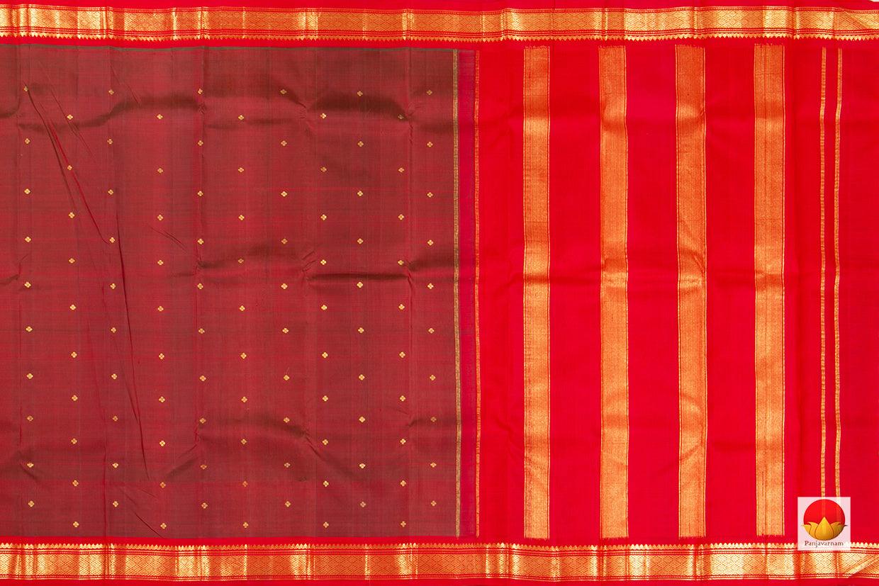 Thirubuvanam Silk Saree - Handwoven Pure Silk - Pure Zari - PV ABI 15518 - Thirubuvanam Silks - Panjavarnam