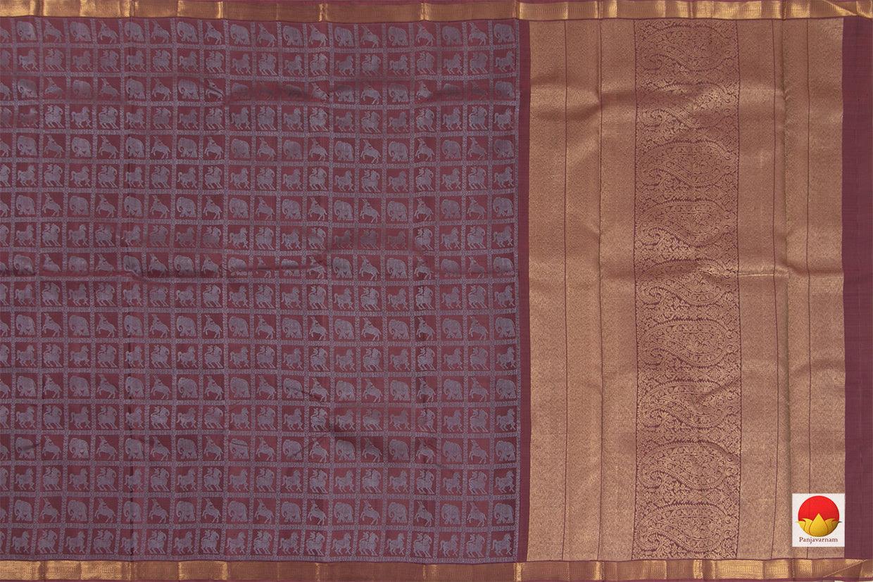 Thirubuvanam Silk Saree - Handwoven Pure Silk - Pure Zari - PV ABI 46920 - Saris & Lehengas - Panjavarnam