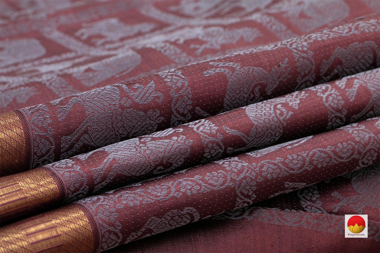 Thirubuvanam Silk Saree - Handwoven Pure Silk - Pure Zari - PV ABI 46920 - Saris & Lehengas - Panjavarnam