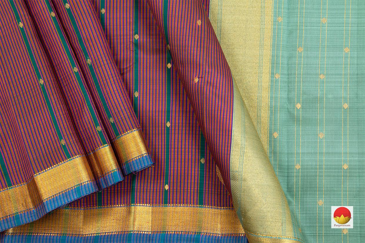 Thirubuvanam Silk Saree - Handwoven Pure Silk - Pure Zari - PV ABI 46923 - Thirubuvanam Silks - Panjavarnam