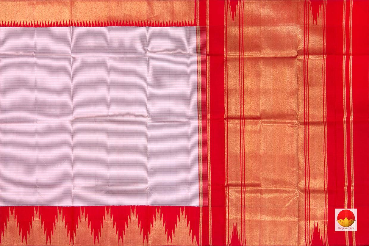 Thirubuvanam Silk Saree - Handwoven Pure Silk - Pure Zari - PV ABI 46931 - Saris & Lehengas - Panjavarnam