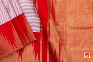 Thirubuvanam Silk Saree Handwoven Pure Silk Pure Zari PV ABI 46931 - Saris & Lehengas - Panjavarnam PV ABI 46931