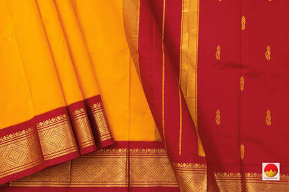Thirubuvanam Silk Saree - Handwoven Pure Silk - PV TVS 15 - Thirubuvanam Silks - Panjavarnam