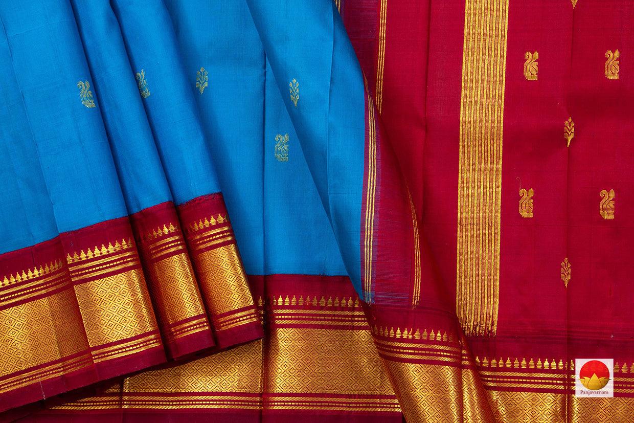 Thirubuvanam Silk Saree - Handwoven Pure Silk - PV TVS 21 - Thirubuvanam Silks - Panjavarnam