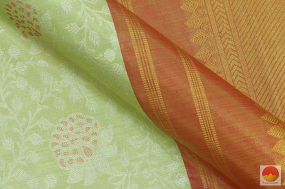 Tissue Kanchipuram Silk Saree - Gold Zari - Handwoven Bridal Saree - PV G 2021 Archives - Silk Sari - Panjavarnam