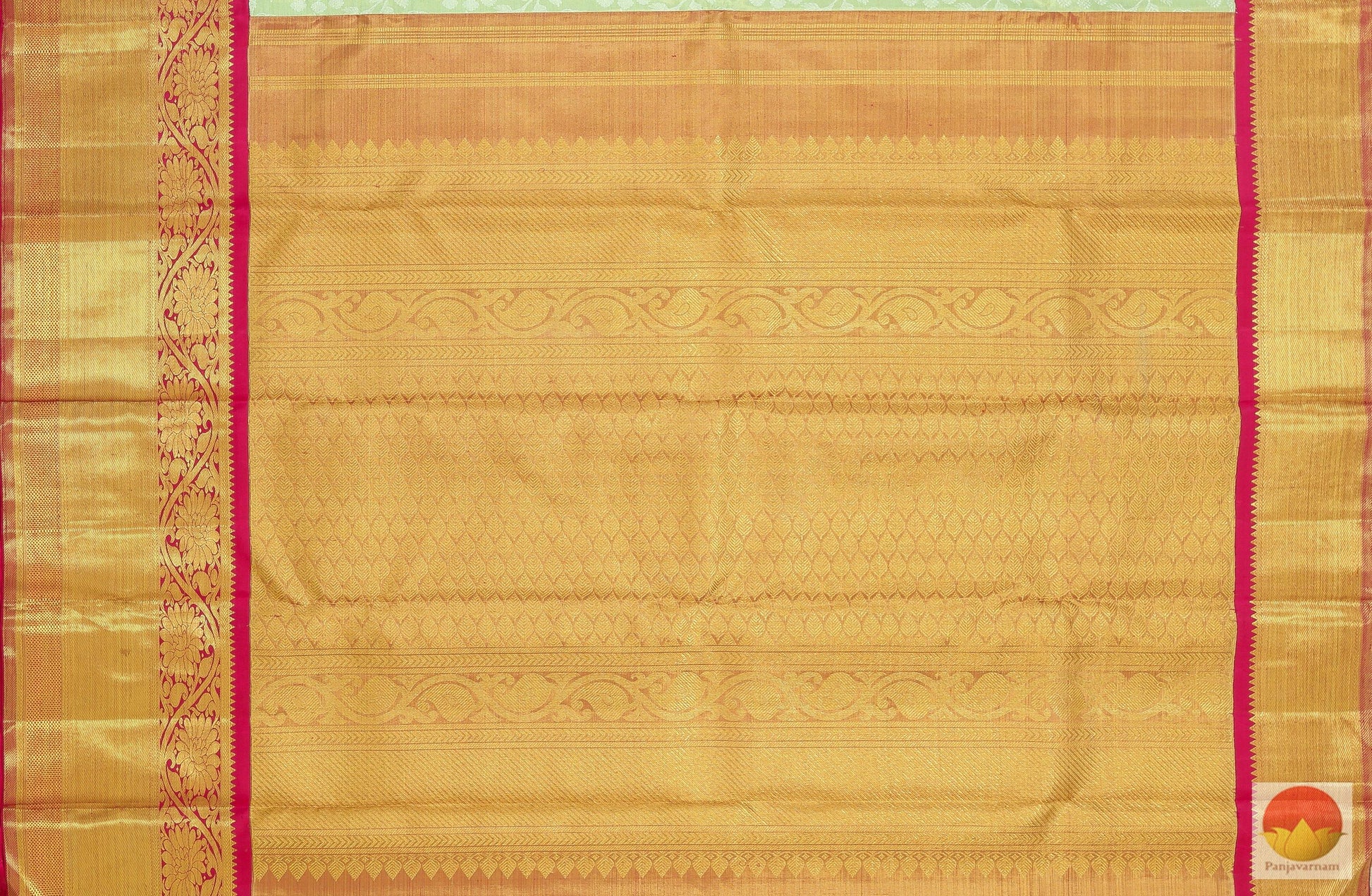 Tissue Kanchipuram Silk Saree - Gold Zari - Handwoven Bridal Saree - PV G 2021 Archives - Silk Sari - Panjavarnam