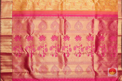 Traditional Brocade Handwoven Pure Silk Kanjivaram Saree - Pure Zari - PV SVS 3700 Archives - Silk Sari - Panjavarnam