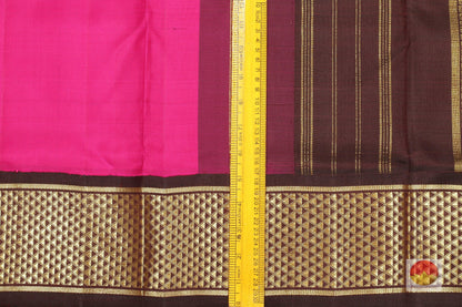 Traditional Design - 9 Yards Handwoven Pure Silk - Pure Zari - PV NY G1002 - Archives - Silk Sari - Panjavarnam