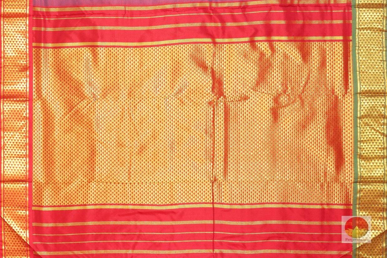 Traditional Design Ganga Jamuna Border 9 Yards Kanjivaram Pure Silk Saree PV NY G 1001 - Silk Sari - Panjavarnam PV NY G 1001