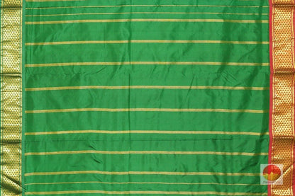 Traditional Design Ganga Jamuna Border 9 Yards Kanjivaram Pure Silk Saree PV NY G 1001 - Silk Sari - Panjavarnam PV NY G 1001