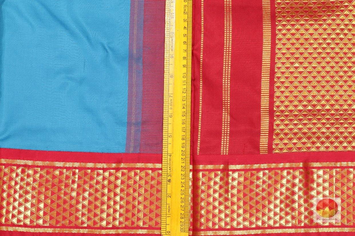 Traditional Design Ganga Jamuna Border 9 Yards Kanjivaram Pure Silk Saree PV NY G 1001 - Silk Sari - Panjavarnam PV NY G 1001