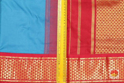 Traditional Design Ganga Jamuna Border 9 Yards Kanjivaram Pure Silk Saree PV NY G 1001 - Silk Sari - Panjavarnam PV NY G 1001