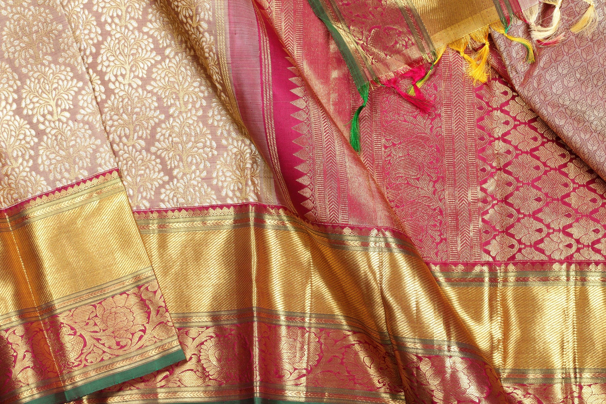 Traditional Design Handwoven Brocade Kanjivaram Silk - Bridal Saree - PBR 1522 Archives - Silk Sari - Panjavarnam